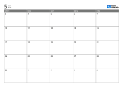 Monatskalender-Vorlage im Querformat nur mit Werktagen: Termin- und Lernplaner