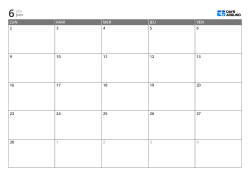 Modèle de calendrier mensuel paysage avec jours ouvrés uniquement : planificateur planning et études