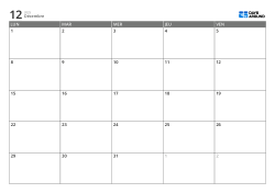 Modèle de calendrier mensuel paysage avec jours ouvrés uniquement : planificateur planning et études