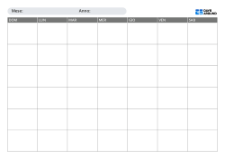 Calendario mensile semplice in formato orizzontale da stampare con scelta tra inizio domenica o lunedì, layout da 5 o 6 settimane e ampio spazio per note e pianificazione