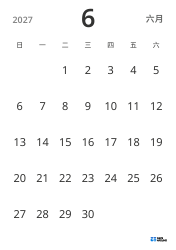 纵向 月度日历模板，仅显示日期，采用简洁设计，便于专注于日程管理