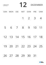 Monatskalender-Vorlage im Hochformat, mit Datumsanzeige für fokussierte Terminplanung in schlichtem Design