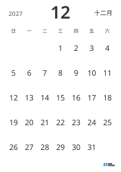 纵向 月度日历模板，仅显示日期，采用简洁设计，便于专注于日程管理