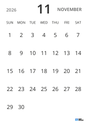 portrait monthly calendar template, showing only dates to help you focus on schedule planning with a simple design