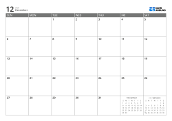 A 7 × 5 monthly calendar with previous/next month mini calendars displayed in the empty area – monthly calendar template (Horizontal).