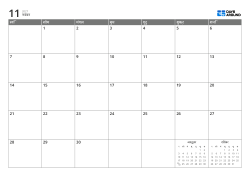 खाली स्थान में पिछले/अगले महीने के मिनी कैलेंडर सहित 7 × 5 मासिक कैलेंडर — टेम्पलेट (हॉरिज़ॉन्टल)।