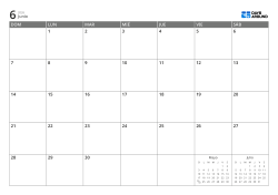 Calendario mensual 7 × 5 con mini calendarios del mes anterior y siguiente en los espacios libres – plantilla (Horizontal).