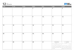 Calendrier mensuel 7 × 5 avec mini-calendriers du mois précédent et suivant dans les espaces libres – modèle (Horizontal).