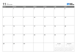 A 7 × 5 monthly calendar with previous/next month mini calendars displayed in the empty area – monthly calendar template (Horizontal).