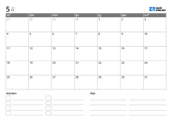 इवेंट सूची और नोट्स क्षेत्र वाला लैंडस्केप मासिक कैलेंडर टेम्पलेट