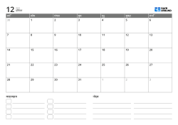 इवेंट सूची और नोट्स क्षेत्र वाला लैंडस्केप मासिक कैलेंडर टेम्पलेट