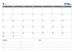 इवेंट सूची और नोट्स क्षेत्र वाला लैंडस्केप मासिक कैलेंडर टेम्पलेट