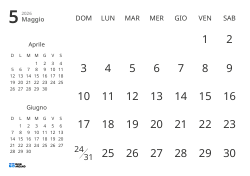 Modello di calendario mensile con solo le date e mini calendari del mese precedente e successivo (Orizzontale)