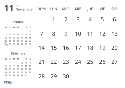 Plantilla de calendario mensual solo con fechas e incluye mini calendarios del mes anterior y siguiente (Horizontal)