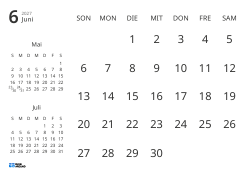 Monatliche Kalender-Vorlage mit reinem Datumsraster und Mini-Kalendern für Vormonat und Folgemonat (Querformat)