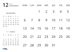 Plantilla de calendario mensual solo con fechas e incluye mini calendarios del mes anterior y siguiente (Horizontal)