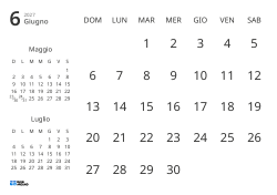 Modello di calendario mensile con solo le date e mini calendari del mese precedente e successivo (Orizzontale)
