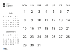 Plantilla de calendario mensual solo con fechas e incluye mini calendarios del mes anterior y siguiente (Horizontal)