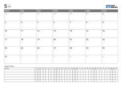 6-Zeilen-Monatskalender mit Montag-Start und Daily-Tracker im Landscape-Layout, Planung und Gewohnheiten auf einer Seite verwalten