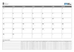Template de planner em formato horizontal com calendário mensal de 6 linhas iniciando na segunda-feira e tracker diário para gerenciar agenda e hábitos em uma página