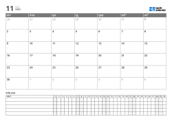 लैंडस्केप प्लानर टेम्पलेट जिसमें सोमवार से शुरू होने वाला 6 पंक्ति मासिक कैलेंडर और डेली ट्रैकर शामिल है, एक पृष्ठ पर कार्यक्रम और आदतें प्रबंधित करें