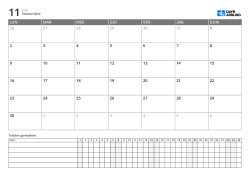 Template planner in formato landscape con calendario mensile a 6 righe con inizio lunedì e daily tracker per gestire impegni e abitudini in una pagina