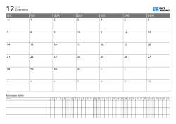 Template de planner em formato horizontal com calendário mensal de 6 linhas iniciando na segunda-feira e tracker diário para gerenciar agenda e hábitos em uma página