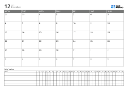 Landscape planner template combining a 6-row Monday-start monthly calendar and daily tracker to manage schedules and habits on one page