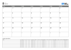 Template planner in formato landscape con calendario mensile a 6 righe con inizio lunedì e daily tracker per gestire impegni e abitudini in una pagina
