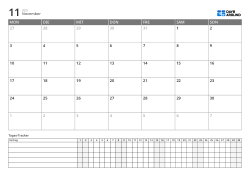 6-Zeilen-Monatskalender mit Montag-Start und Daily-Tracker im Landscape-Layout, Planung und Gewohnheiten auf einer Seite verwalten
