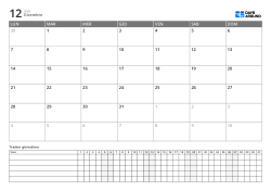Template planner in formato landscape con calendario mensile a 6 righe con inizio lunedì e daily tracker per gestire impegni e abitudini in una pagina