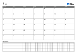Landscape planner template combining a 6-row Monday-start monthly calendar and daily tracker to manage schedules and habits on one page