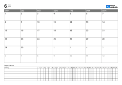 6-Zeilen-Monatskalender mit Montag-Start und Daily-Tracker im Landscape-Layout, Planung und Gewohnheiten auf einer Seite verwalten