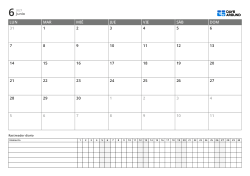 Plantilla de planner en formato horizontal con calendario mensual de 6 filas que comienza en lunes y seguimiento diario para gestionar horarios y hábitos en una sola página