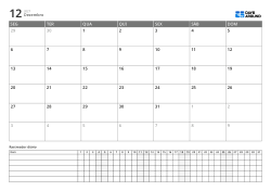 Template de planner em formato horizontal com calendário mensal de 6 linhas iniciando na segunda-feira e tracker diário para gerenciar agenda e hábitos em uma página