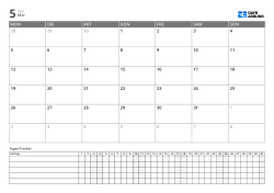 6-Zeilen-Monatskalender mit Montag-Start und Daily-Tracker im Landscape-Layout, Planung und Gewohnheiten auf einer Seite verwalten