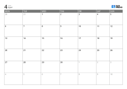 Monday-start 6-week monthly calendar template with expanded weekday columns and weekend placed at the end of the week, printable calendar