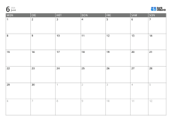 Monatskalender-Vorlage mit 6-Wochen-Ansicht ab Montag, erweiterten Werktagsfeldern und am Wochenende ans Ende der Woche gesetzten Spalten, druckbarer Kalender
