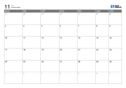 Monatskalender-Vorlage mit 6-Wochen-Ansicht ab Montag, erweiterten Werktagsfeldern und am Wochenende ans Ende der Woche gesetzten Spalten, druckbarer Kalender