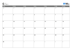 Modello di calendario mensile su 6 settimane con inizio lunedì, giorni feriali ampliati e weekend posizionato a fine settimana, calendario stampabile