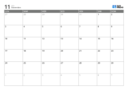Modello di calendario mensile su 6 settimane con inizio lunedì, giorni feriali ampliati e weekend posizionato a fine settimana, calendario stampabile