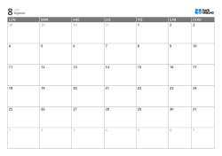 Plantilla de calendario mensual de 6 semanas con inicio en lunes, días laborables ampliados y fin de semana colocado al final de la semana, calendario imprimible
