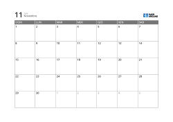Modello di calendario mensile a 5 settimane che combina caselle delle date e margini per note e pianificazione (orizzontale)