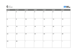 Modello di calendario mensile a 5 settimane che combina caselle delle date e margini per note e pianificazione (orizzontale)