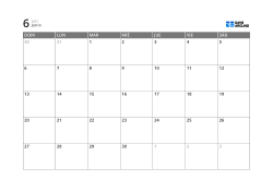Plantilla de calendario mensual de 5 semanas que combina casillas de fecha y márgenes para notas y agenda (horizontal)
