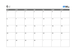 5-सप्ताह का मासिक कैलेंडर टेम्पलेट, जिसमें तारीख बॉक्स और आसपास के मार्जिन को नोट्स और शेड्यूल के लिए इस्तेमाल किया गया है (क्षैतिज)