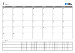Planer im Querformat mit Monatskalender und Tages-Tracker, Termine, Aufgaben und Routinen auf einer Seite verwalten