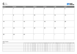 Landscape planner template with monthly calendar and daily tracker, manage schedules, work and routines on one page