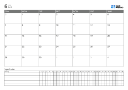 Planer im Querformat mit Monatskalender und Tages-Tracker, Termine, Aufgaben und Routinen auf einer Seite verwalten