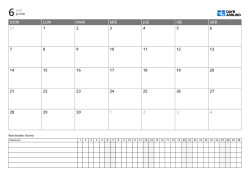 Plantilla de planificador horizontal con calendario mensual y rastreador diario, gestiona horarios, tareas y rutinas en una página